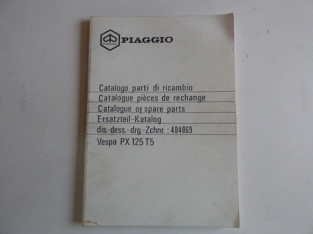 PIAGGIO VESPA PX 125 T5 MODEL VNX5T ONDERDELENLIJST, Ophalen of Verzenden, Overige merken