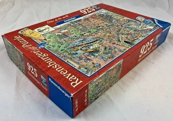 Ravensburger Fleroux Puzzel 925 st. Amsterdam Brouwersgracht, Verzenden, 500 t/m 1500 stukjes, Zo goed als nieuw, Legpuzzel