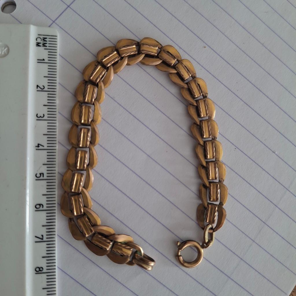 Oud horloge ketting...zakhorloge geschakelde stukken.., Overige merken, Overige materialen, Verguld, 1930 tot 1960