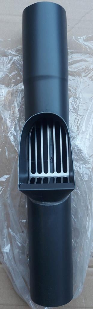 Zinken bladafscheider 80mm voor regenpijp, donker grijs, Afvoer, 60 tot 80 mm, Nieuw, Ophalen of Verzenden