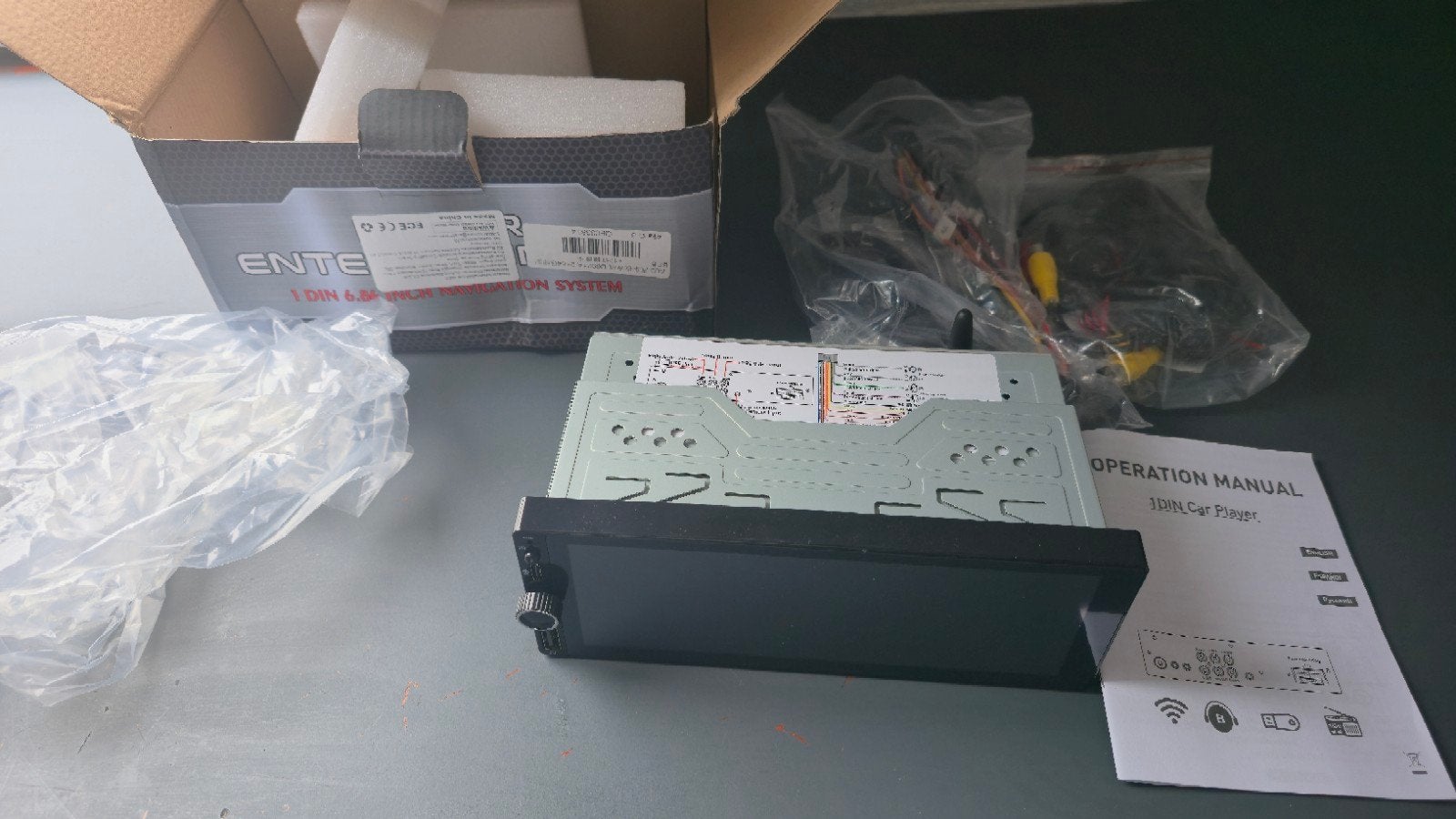 1 DIN Android Auto apple carplay scherm Renault Twingo 2, Ophalen of Verzenden, Nieuw