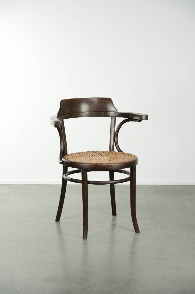 Originele Cosmos vintage webbing cafe stoel uit 20e eeuw, Antiek en Kunst, Antiek | Meubels | Stoelen en Banken, Ophalen