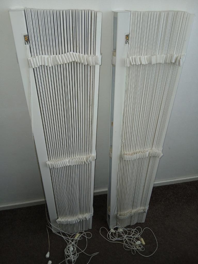 2 x Jaloezieën wit Breedte = 106 cm.  Hoogte 200 cm., Ophalen, Gebruikt, 100 tot 150 cm, 200 cm of meer