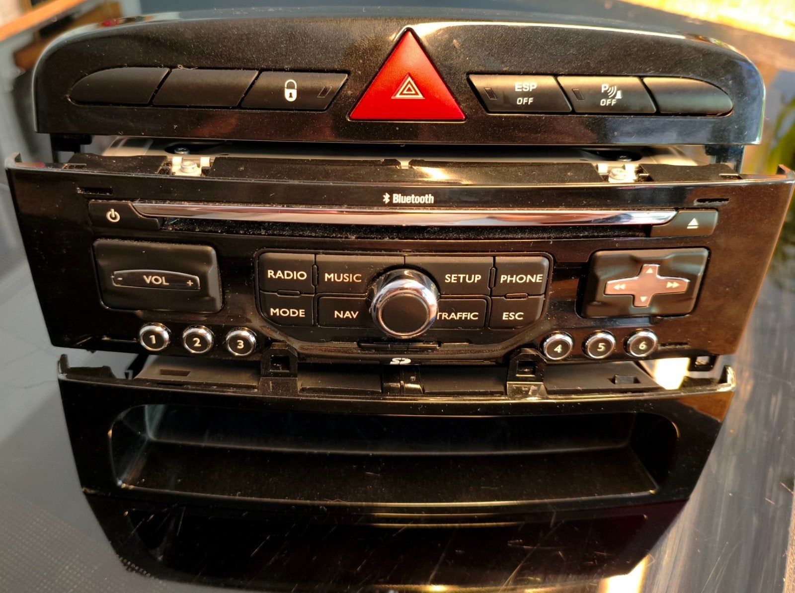 Originele radio Peugeot 308 (met navigatie/Bluetooth), Ophalen of Verzenden, Gebruikt