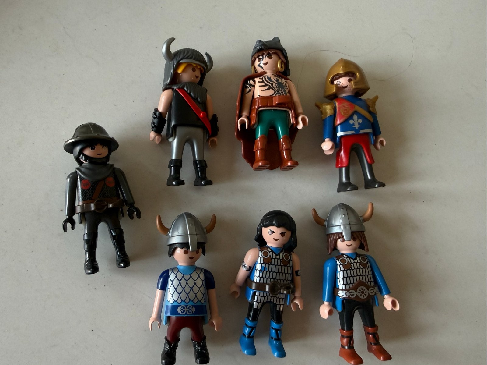 Verschillende Playmobil poppetjes, Gebruikt, Losse onderdelen, Ophalen of Verzenden, Knights