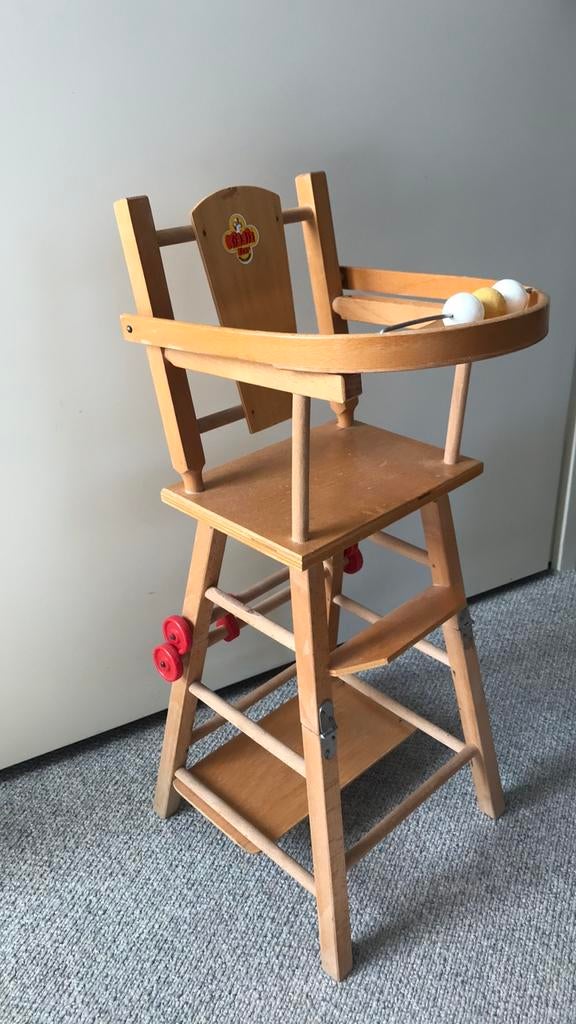 Houten poppenstoel, Ophalen of Verzenden, Zo goed als nieuw, Babypop