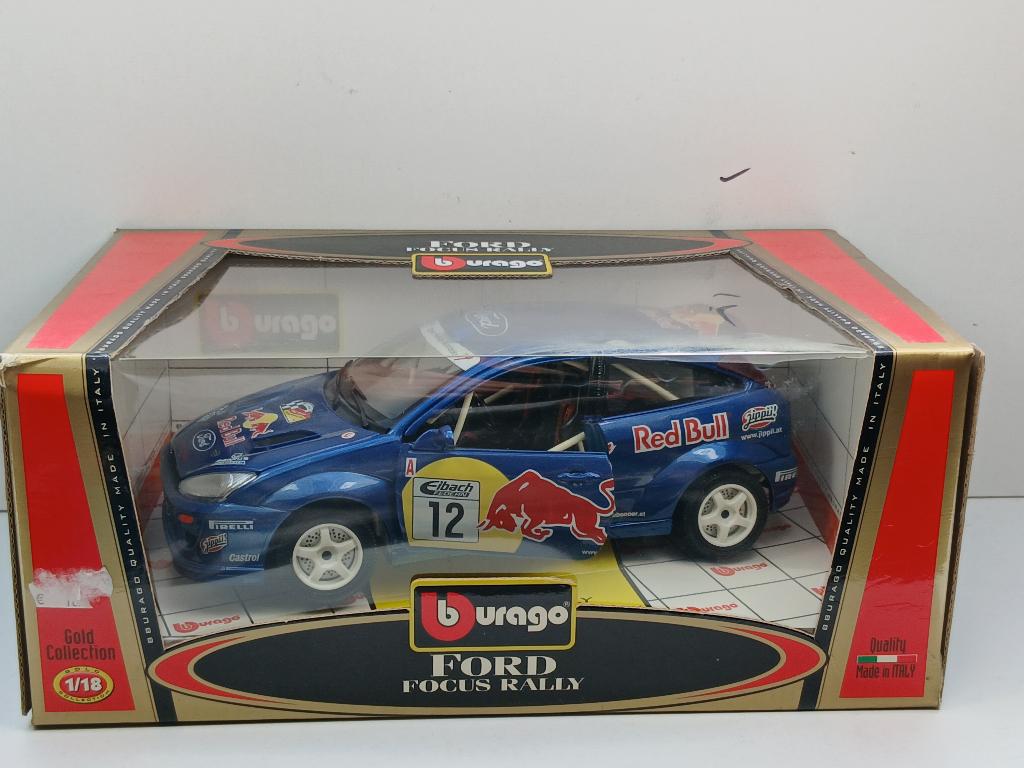 bburago 1/18  ford focus rally # 12, Ophalen of Verzenden, Zo goed als nieuw, Bburago