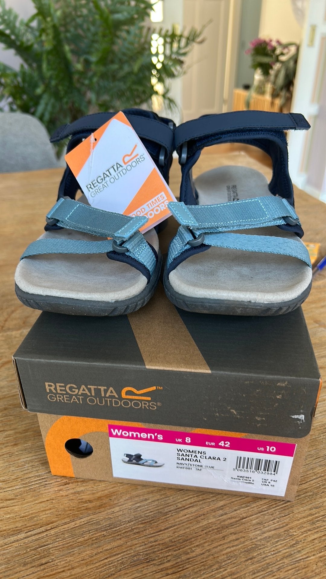Regatta sandalen slippers nieuw 42, Blauw, Nieuw, Sandalen of Muiltjes, Ophalen of Verzenden