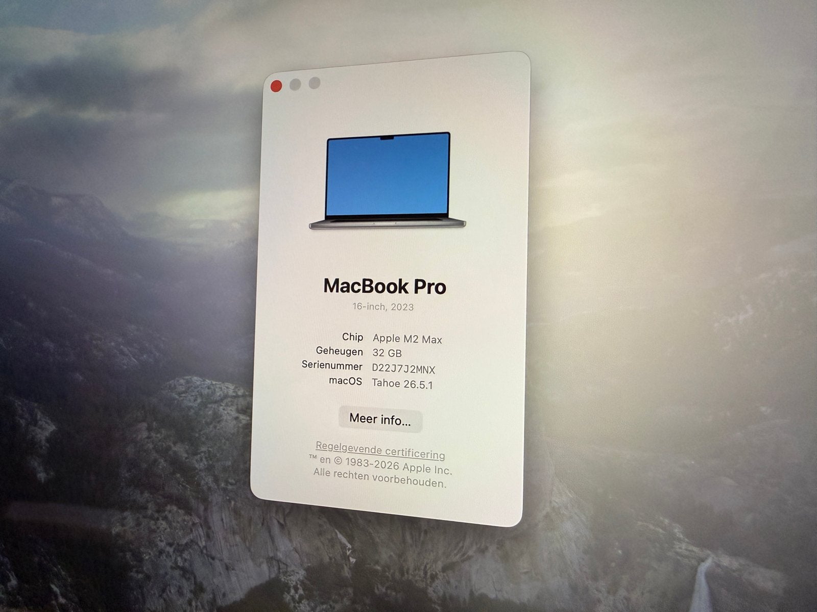 Foto 7 van MacBook Pro 16” (2023) M2 Max - 32GB - 1TB SSD