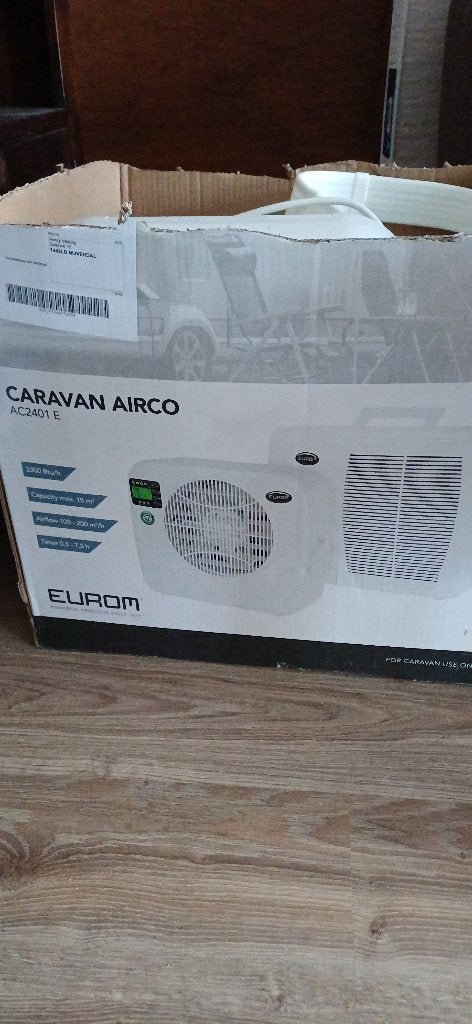 split airco caravan slechts 1 zomer gebruikt, Caravans en Kamperen, Ophalen, Zo goed als nieuw