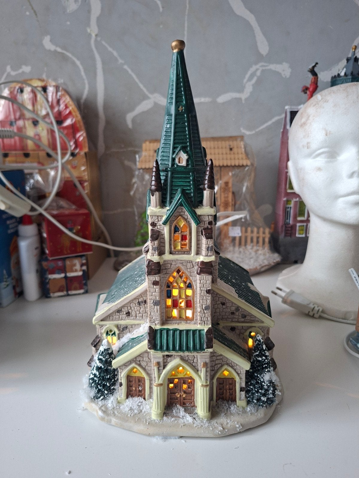 kerstdorp kerk, Diversen, Ophalen of Verzenden, Gebruikt