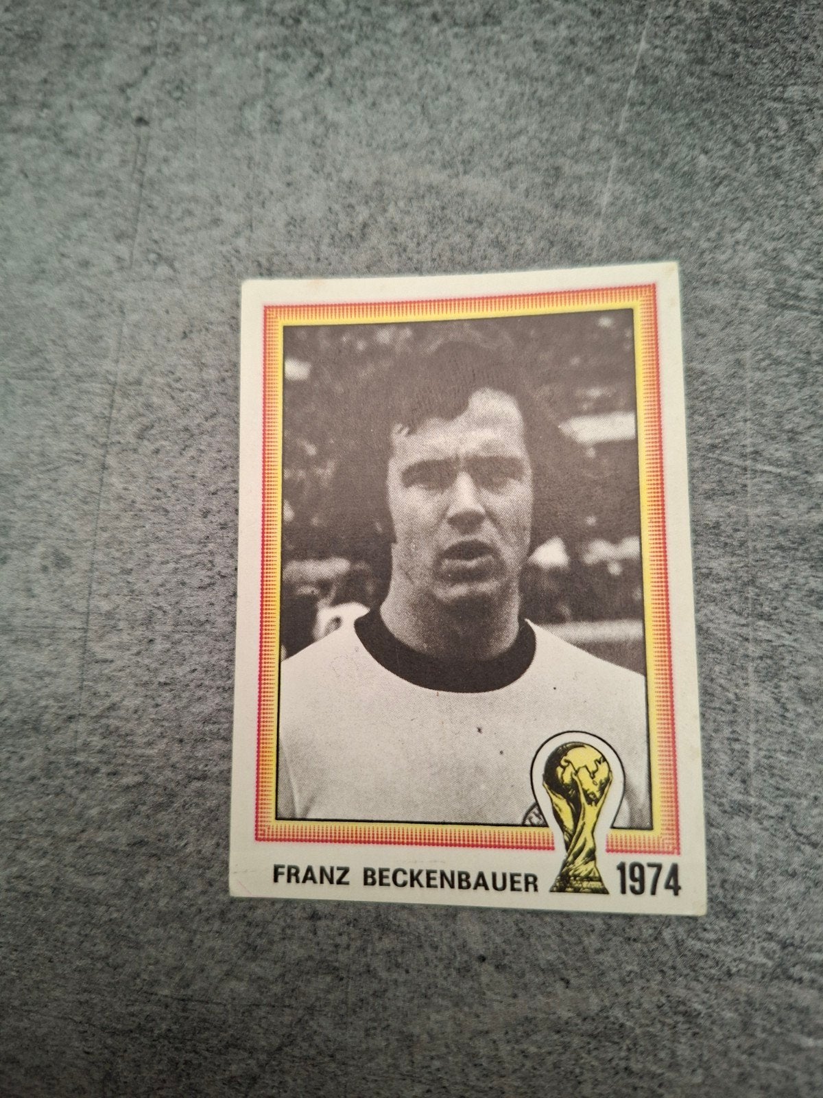 Panini sticker WK 78 Argentina. Franz Beckenbauer 1974., Verzenden, Zo goed als nieuw, Sticker