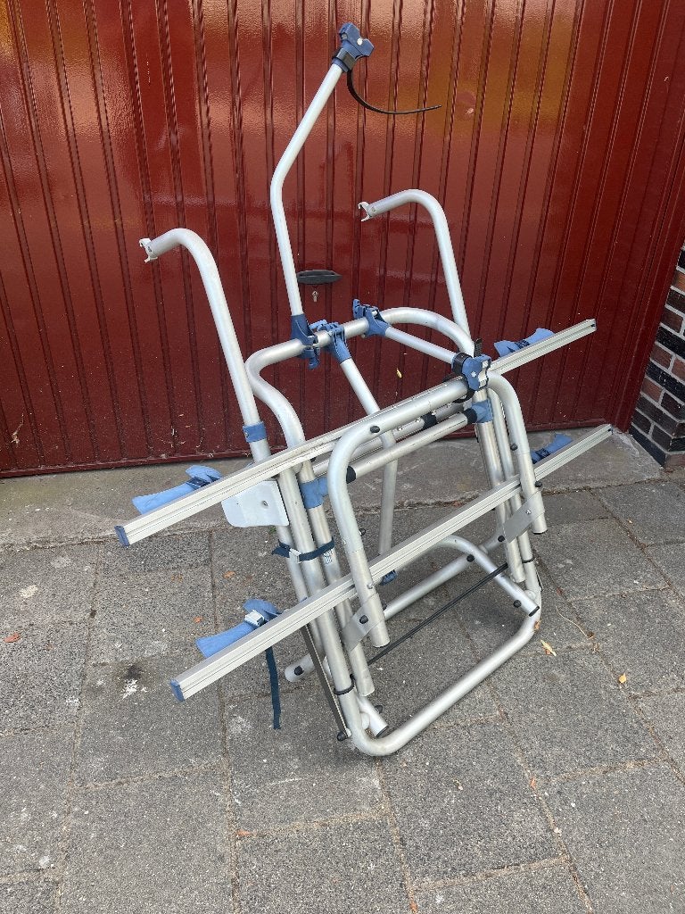Fietsendrager Camper,  50 kg, Ophalen, 2 fietsen, Gebruikt, Achterklepdrager