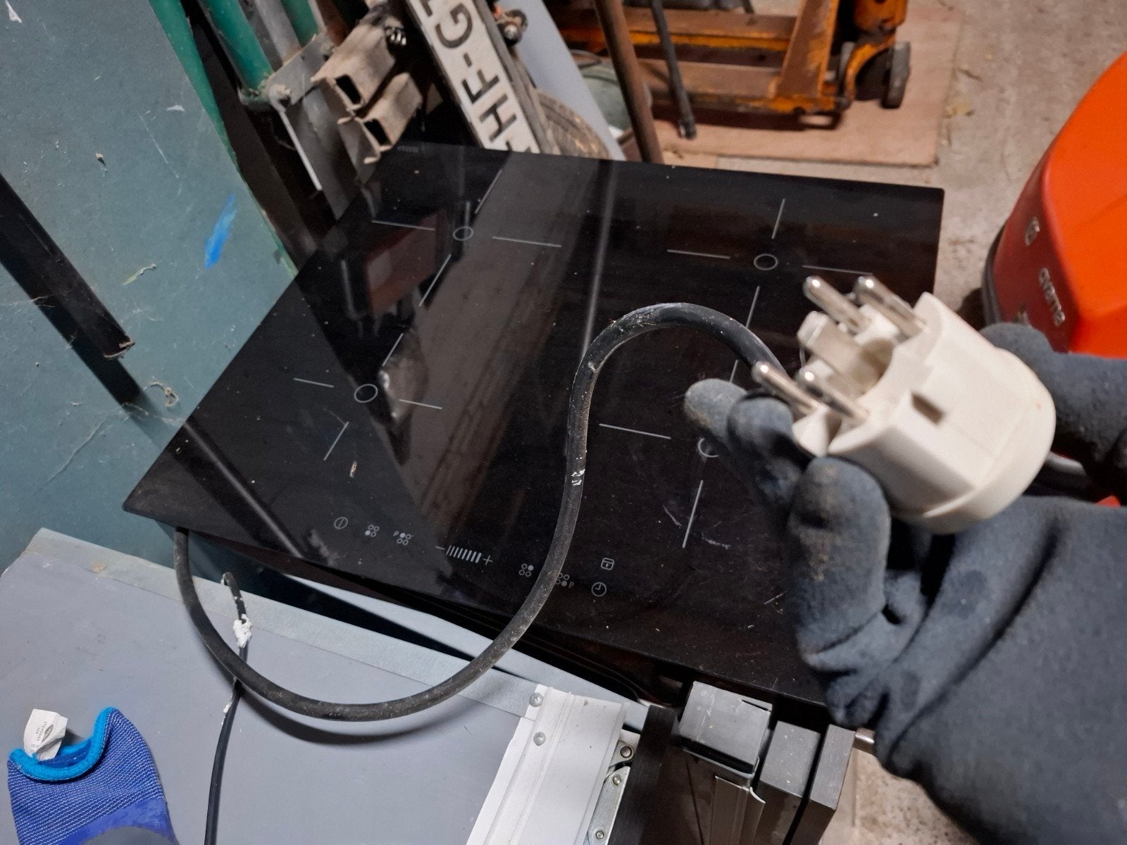 whirlpool Inductiekookplaat, Ophalen, Gebruikt, 4 kookzones, Inbouw