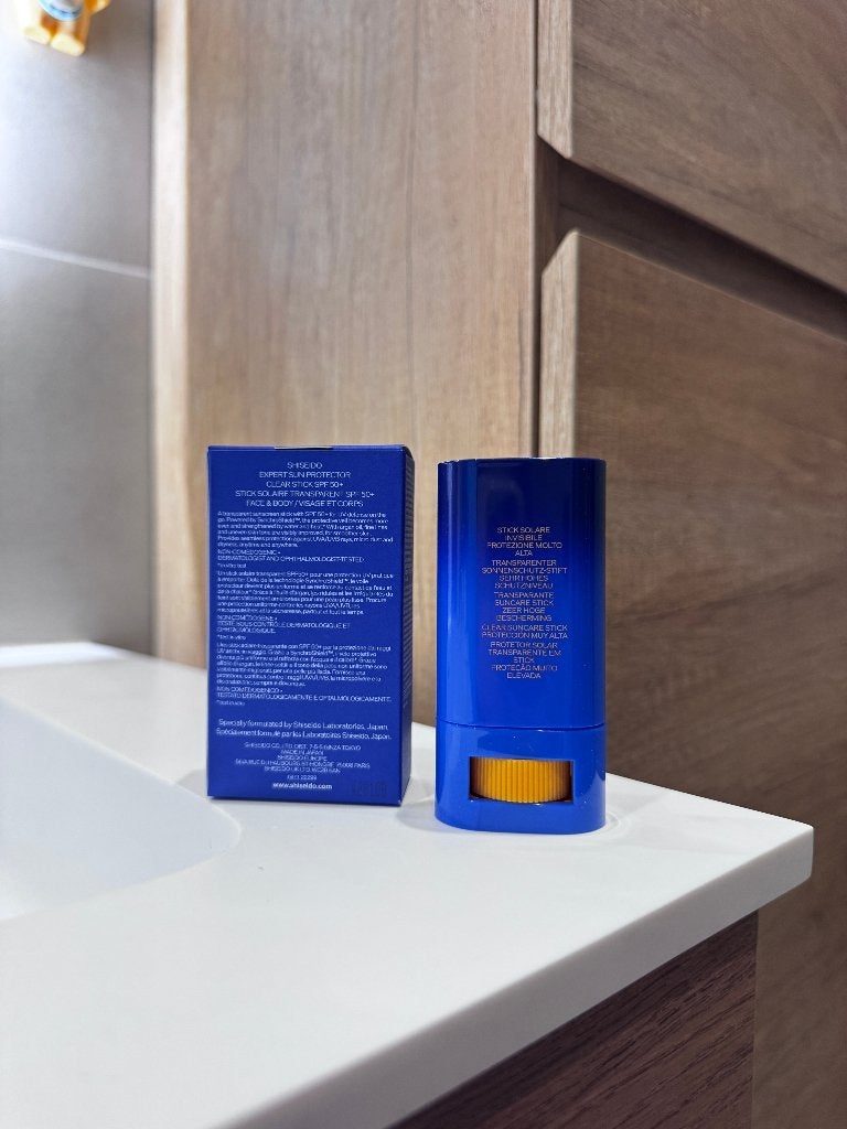 Shiseido Expert Sun Protector Clear Stick SPF50+ 20g, Ophalen, Nieuw, Gehele gezicht, Verzorging