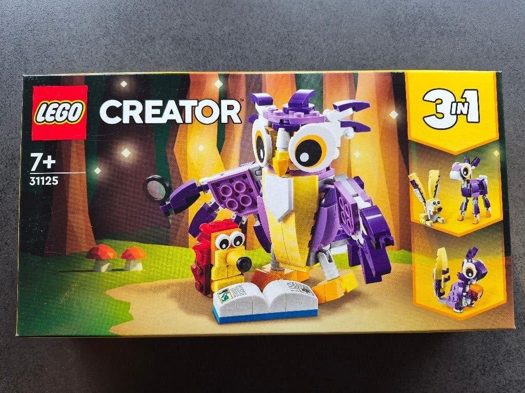 LEGO Creator 3 in 1 31125 Fantasie boswezens, Lego, Nieuw, Ophalen of Verzenden, Ongeopend/sealed