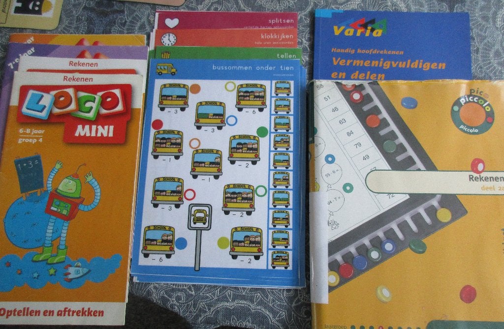 loco mini + maxi spelling + rekenen/ reken materiaal - gr 4, Ophalen of Verzenden, Gebruikt, Rekenen