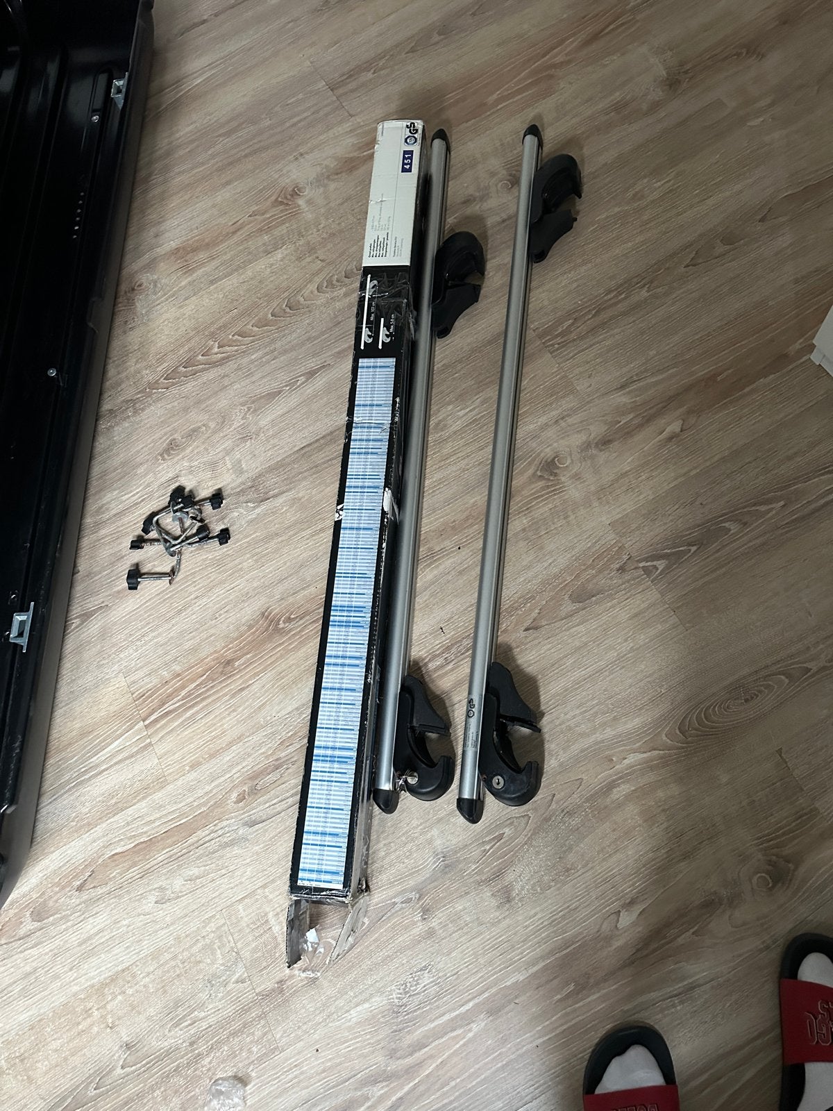 Dakdragerset met sloten., Auto diversen, Dakdragers, Zo goed als nieuw, Ophalen of Verzenden