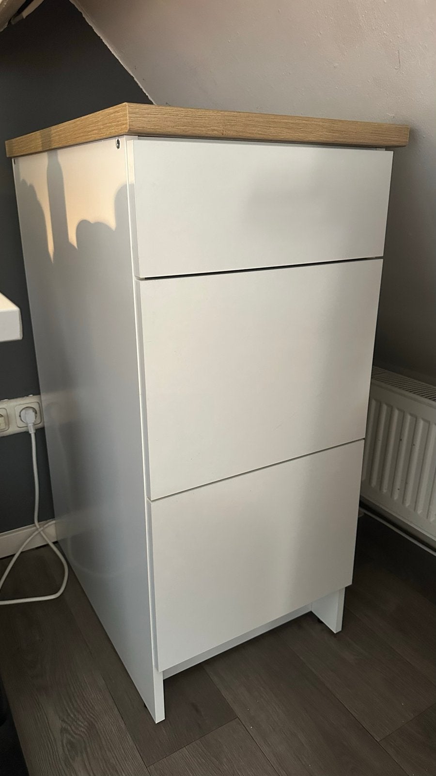 IKEA KNOXHULT onderkast met 3 laden, wit, 40 cm, Huis en Inrichting, Kasten | Ladekasten, Ophalen, Minder dan 50 cm, Zo goed als nieuw