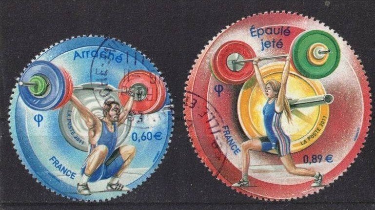 Frankrijk, zegels 2011-5189+90, Ophalen of Verzenden, Gestempeld