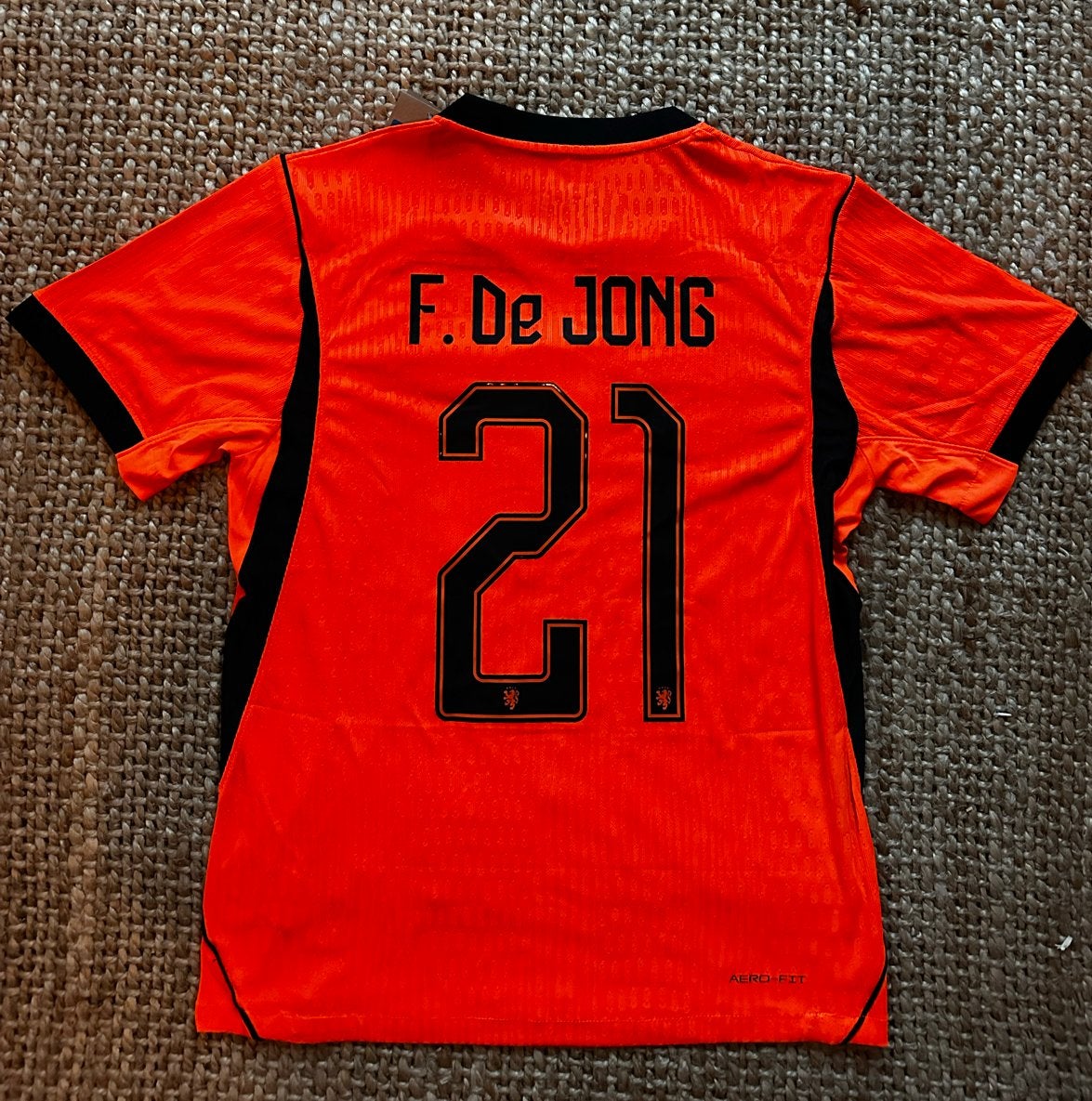 Nederland thuisshirt 2026 F. de Jong maat L, Maat L, Ophalen of Verzenden, Nieuw, Shirt