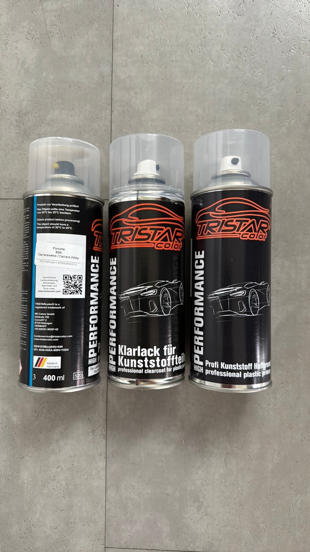 Tristar Color primer, clearcoat en basecoat: Porsche B9A, Ophalen of Verzenden