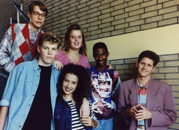 Uit de school geklap tv serie 9 dvd NCRV jaren 90, Alle leeftijden, Ophalen of Verzenden, Zo goed als nieuw, Komedie