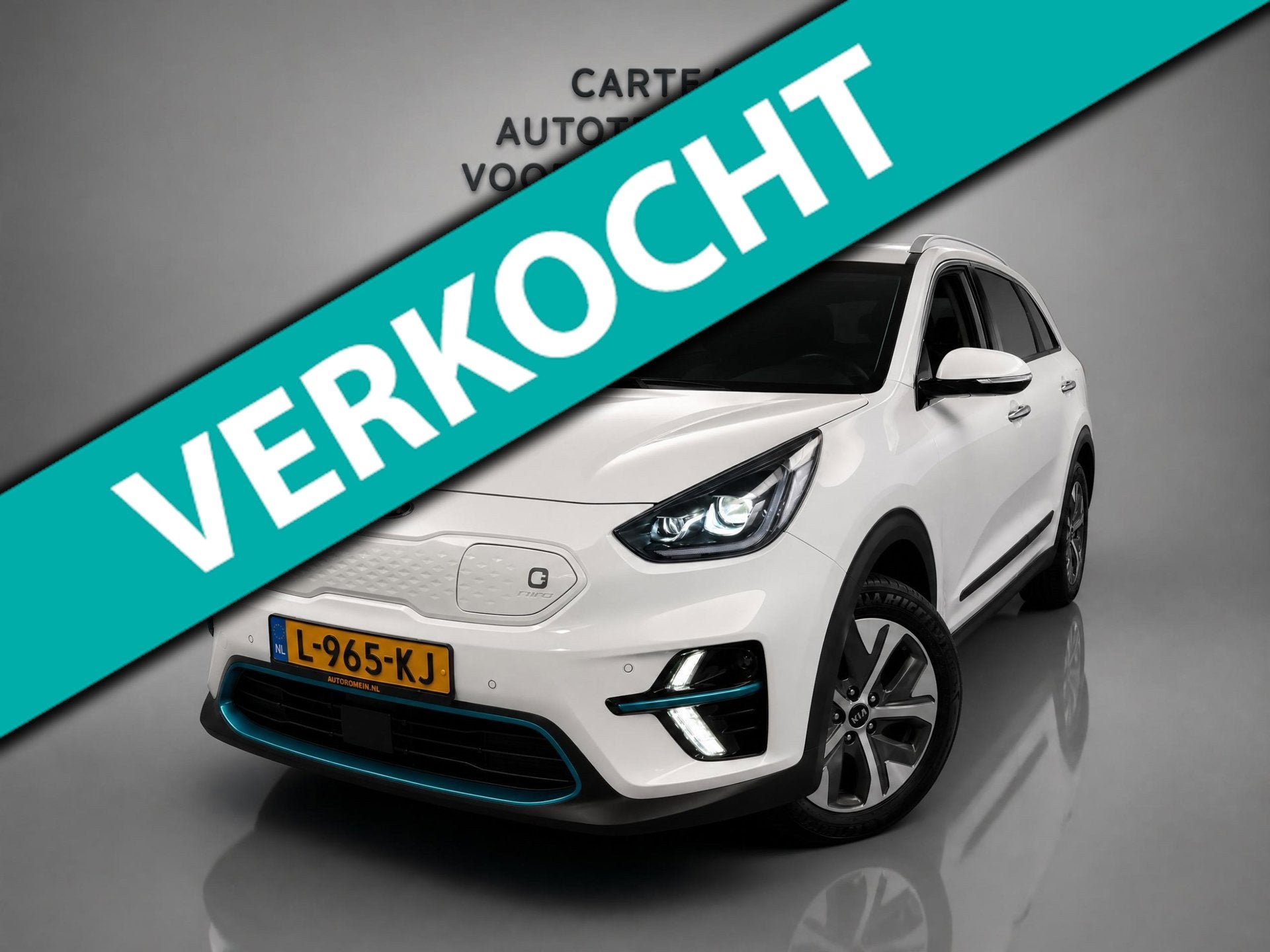 Kia E-Niro DynamicPlusLine 39 kWh |Open dak|NAP|, 136 pk, Gebruikt, Zwart, Wit