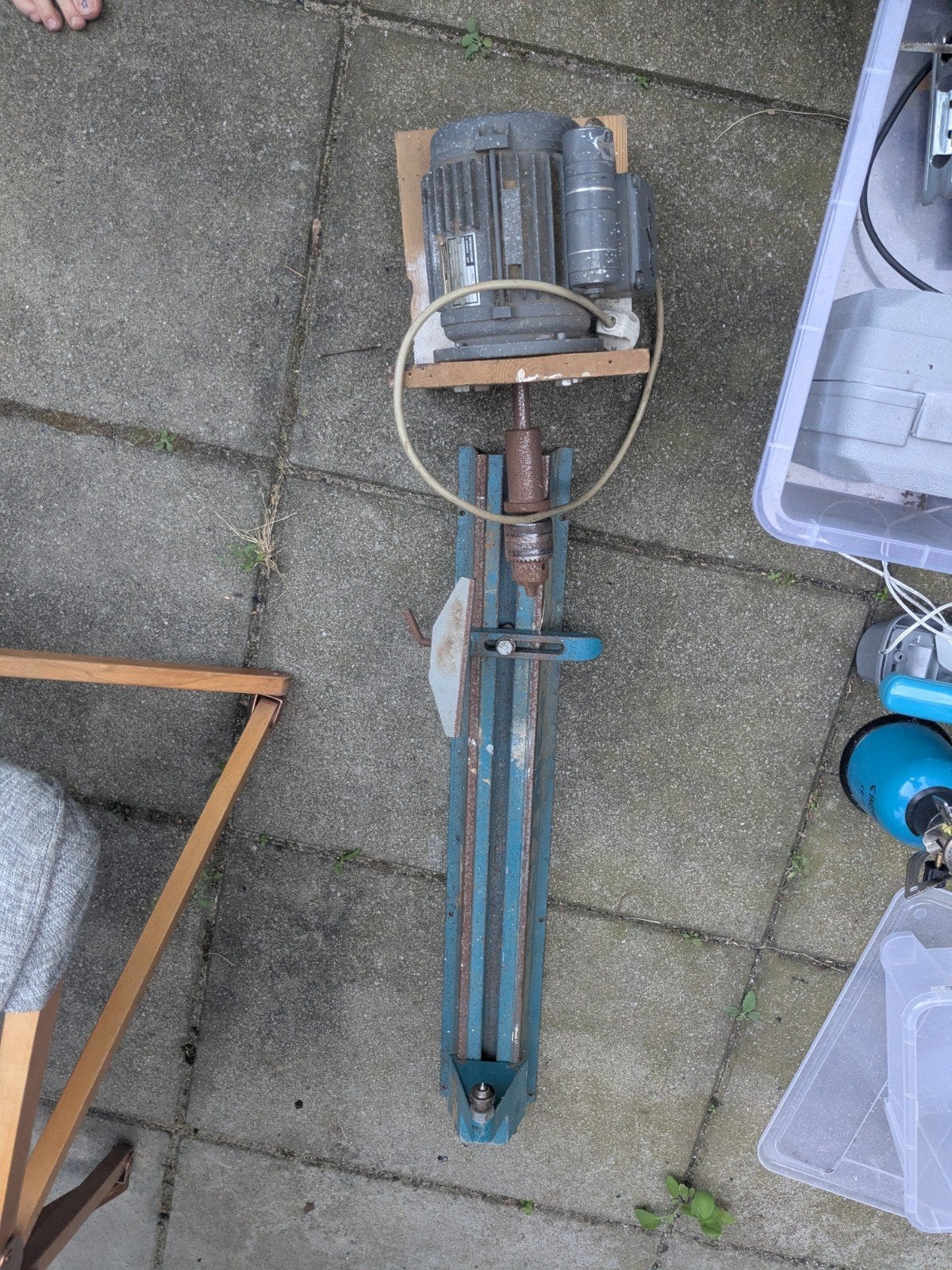 Oude Houtdraaibank met Motor, Ophalen, Gebruikt, Houtdraaibank, Minder dan 500 mm