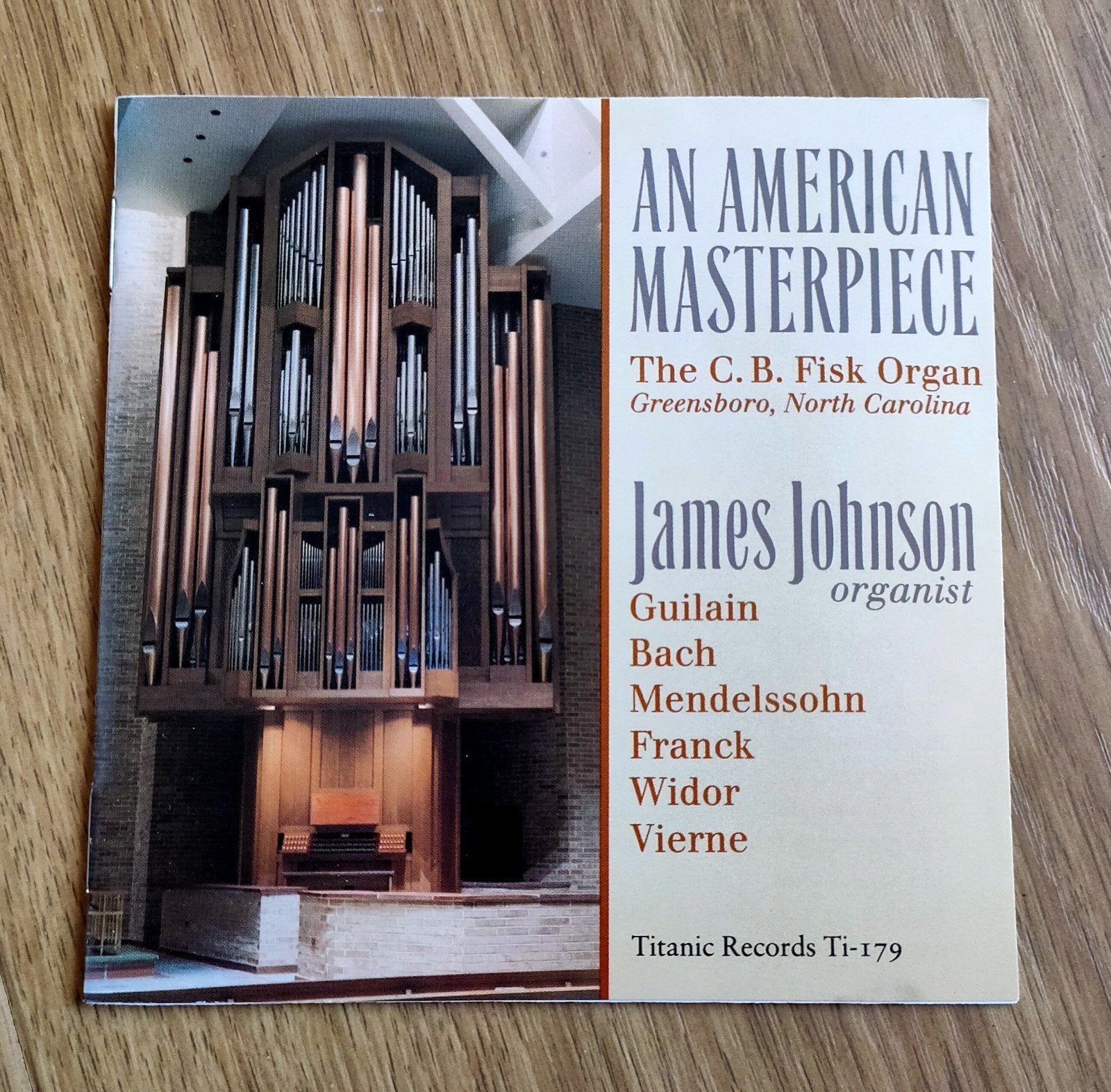 An American Masterpiece - James Johnson Orgel CD, Ophalen of Verzenden, Zo goed als nieuw, Romantiek, Inclusief doosje
