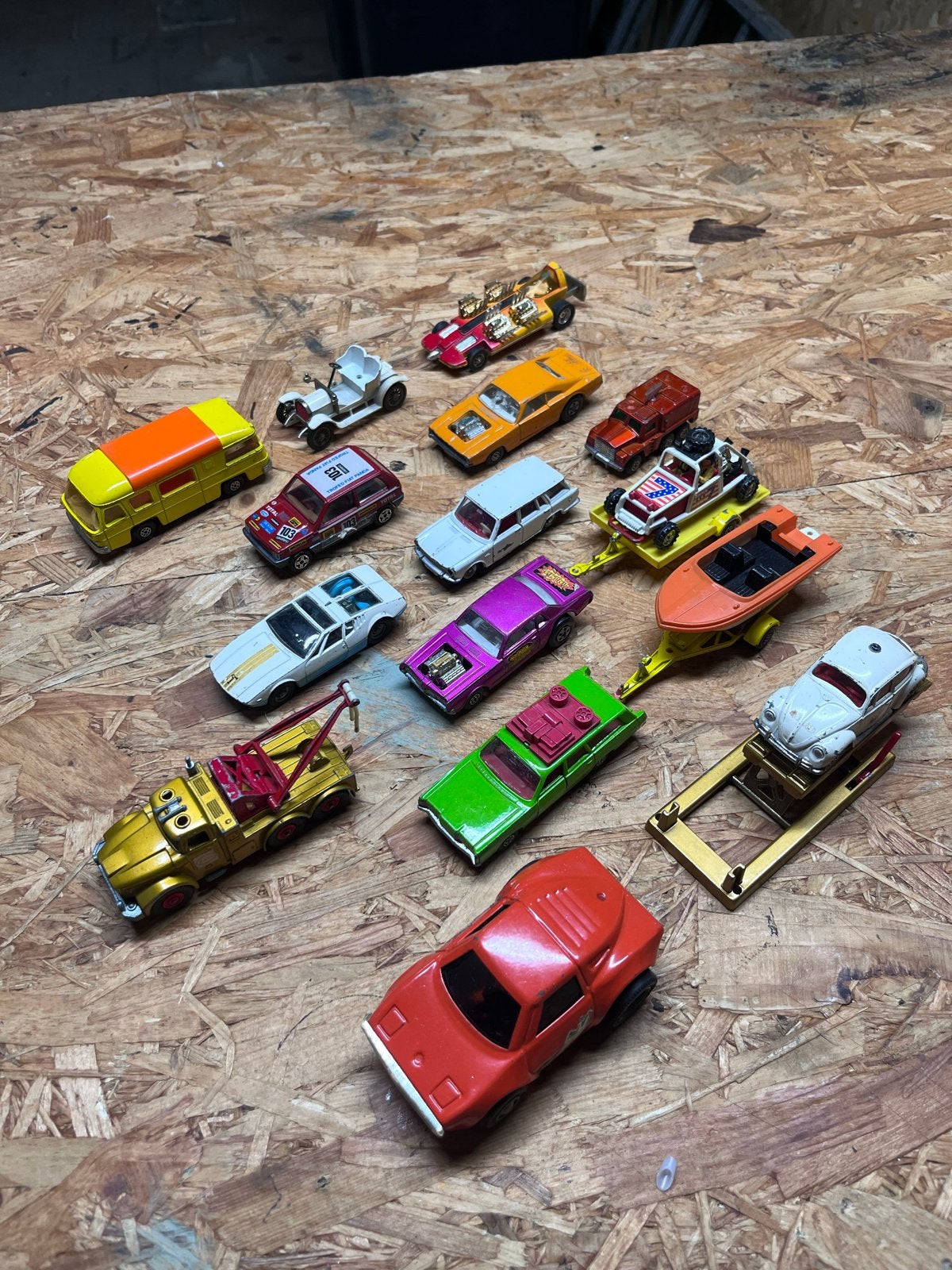Verzameling van 15 diverse speelgoedauto's, Ophalen of Verzenden, Gebruikt