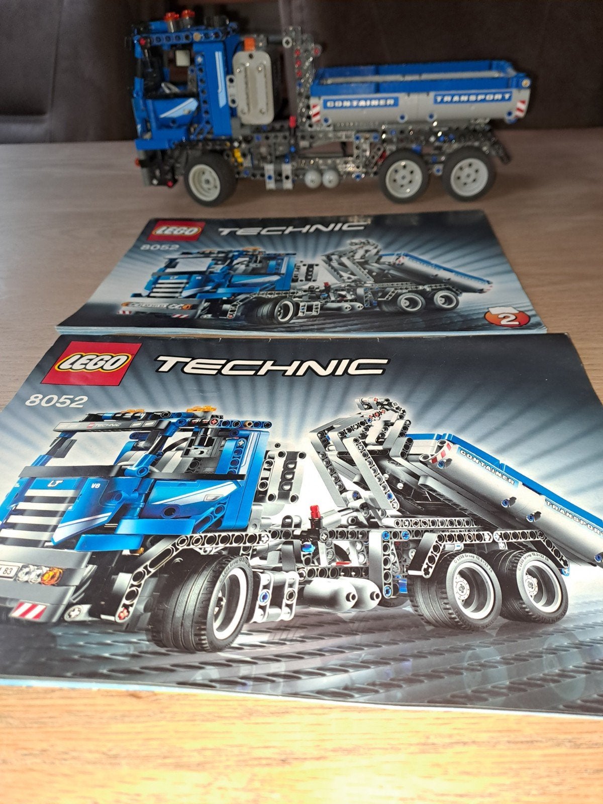 LEGO Technic 8052 Container Truck met handleiding, Lego, Ophalen of Verzenden, Zo goed als nieuw, Technic