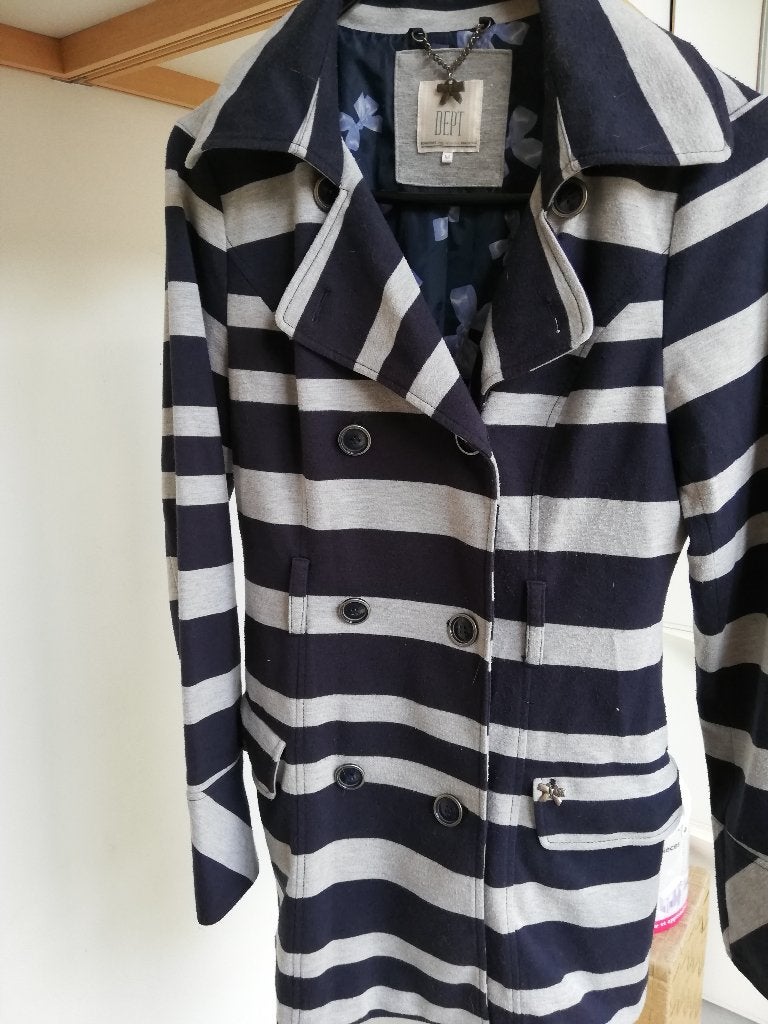 zomer jas, dept maat 38, Maat 38/40 (M), Blauw, Ophalen of Verzenden, Gedragen