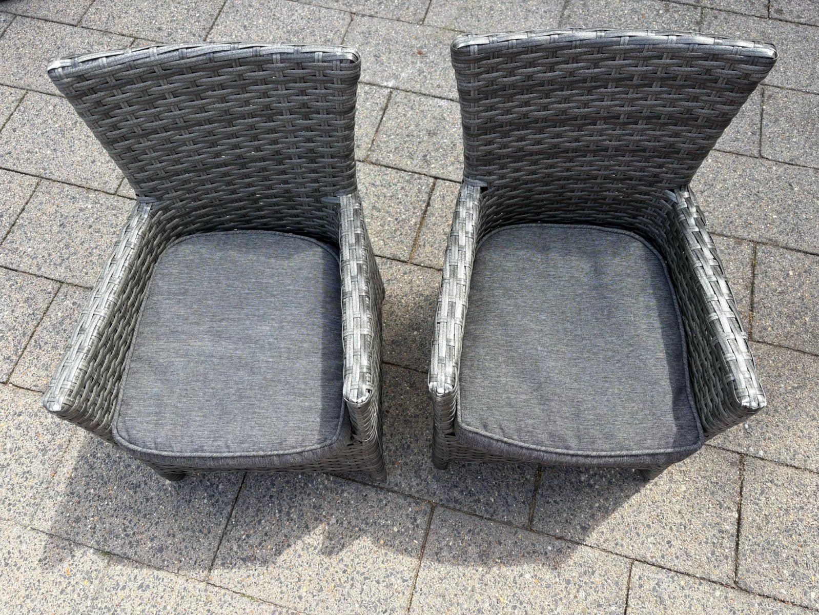 2 rieten kinder tuinstoeltjes, Tuin en Terras, Tuinstoelen, Ophalen, Zo goed als nieuw, Rotan