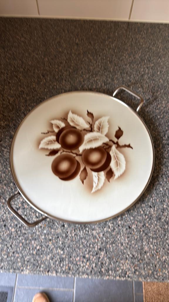 Vintage plateau/onderzetter, Antiek en Kunst, Ophalen