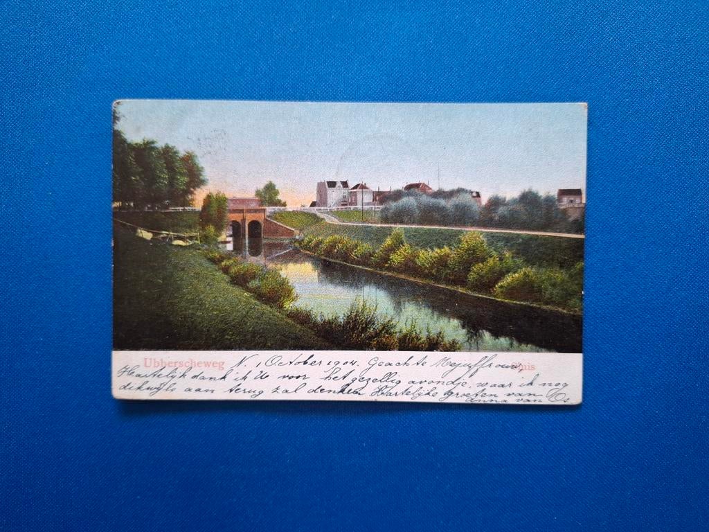 Ansichtkaart Sluis Ubberscheweg 1904, Ophalen of Verzenden, Voor 1920, Gelopen, Zeeland