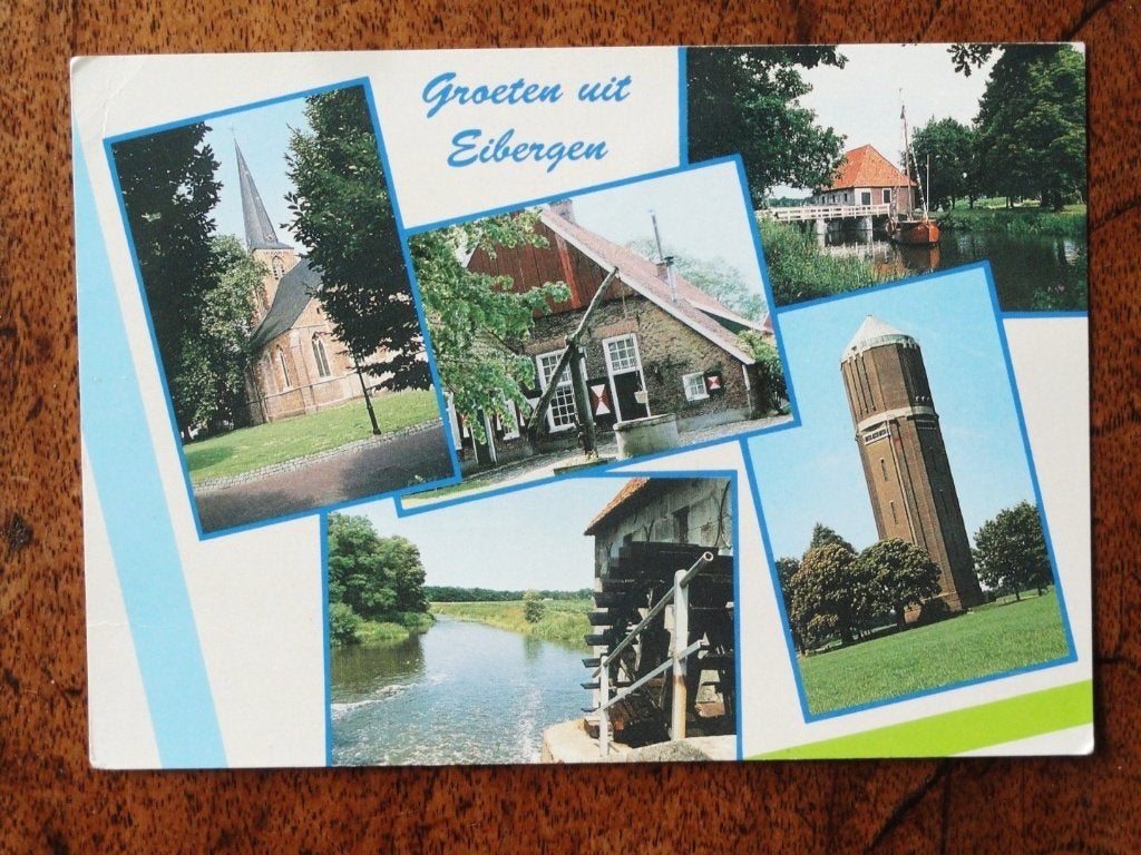 Eibergen Vijfluik met o.a. Watertoren en Kerk ( 1992 ), Ophalen of Verzenden, Voor 1920, Noord-Brabant