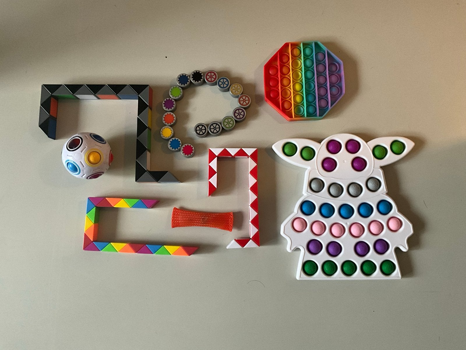 Grote set fidget toys: Pop-its, snake cubes en meer!, Ophalen, Gebruikt, Jongen of Meisje