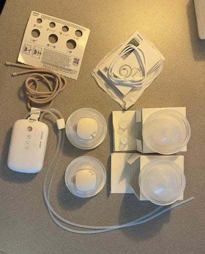 Philips Avent dubbele kolf, Kinderen en Baby's, Babyvoeding en Toebehoren, Ophalen of Verzenden, Zo goed als nieuw, Borstkolf
