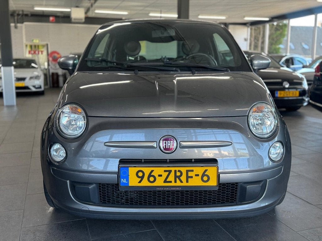 Fiat 500 0.9 TwinAir Street automaat half leer airco elektri, Auto's, Fiat, Euro 5, Gebruikt, 31 €/maand, Leder en Stof