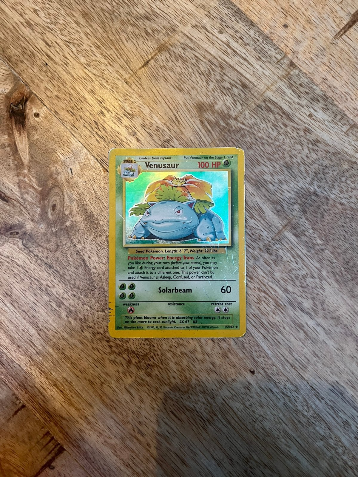 Venusaur pokemon kaart, Ophalen, Gebruikt, Losse kaart