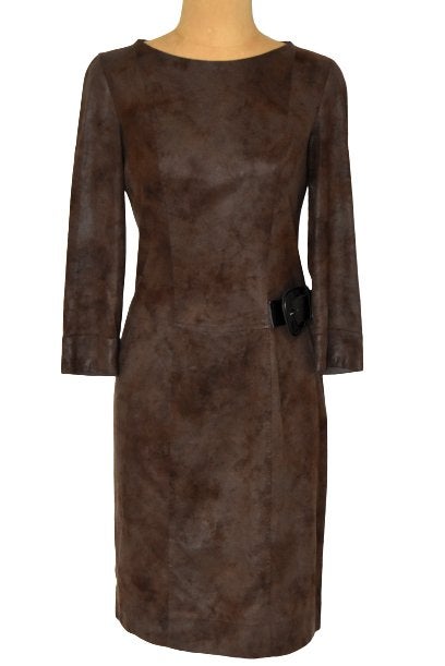 Nieuw Caroline Biss jurkje, suèdine jurk, Mt. 36 / S, Bruin, Nieuw, Ophalen of Verzenden, Knielengte