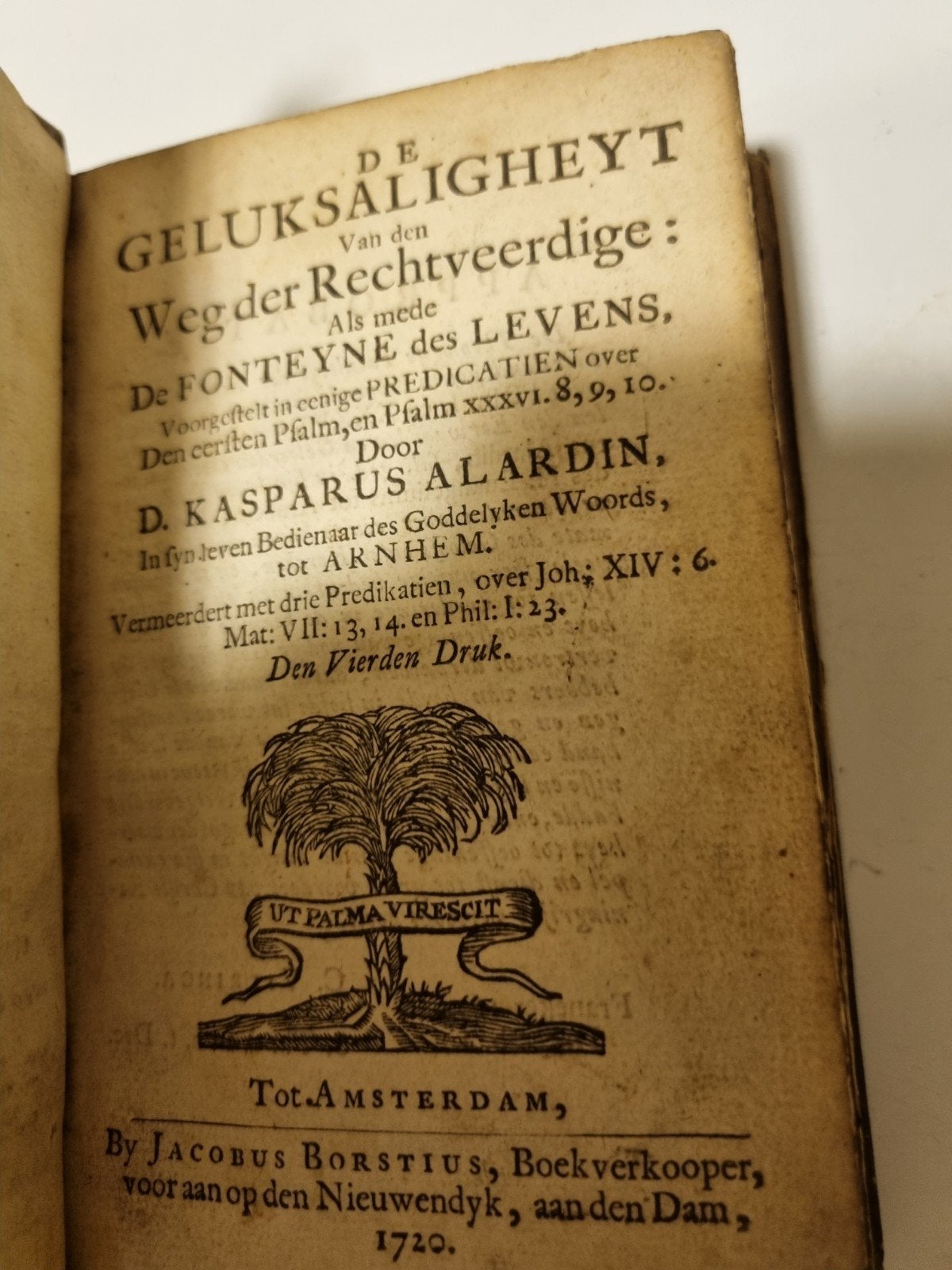 Kasparus Alardin.Geluksaligheyt v.d.Weg der Rechtvaarveerdig, Boeken, Ophalen of Verzenden, Gelezen, Christendom | Protestants