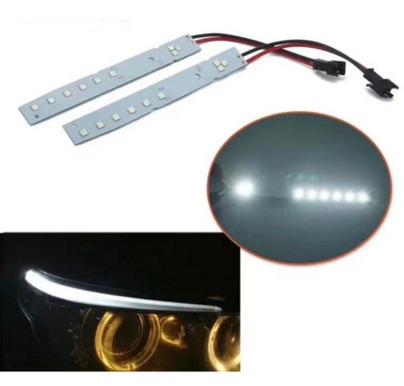 BMW 5-Serie E60 E61 LCI Led Strip Eyebrow Dagrijverlichting, Ophalen of Verzenden, Nieuw, BMW