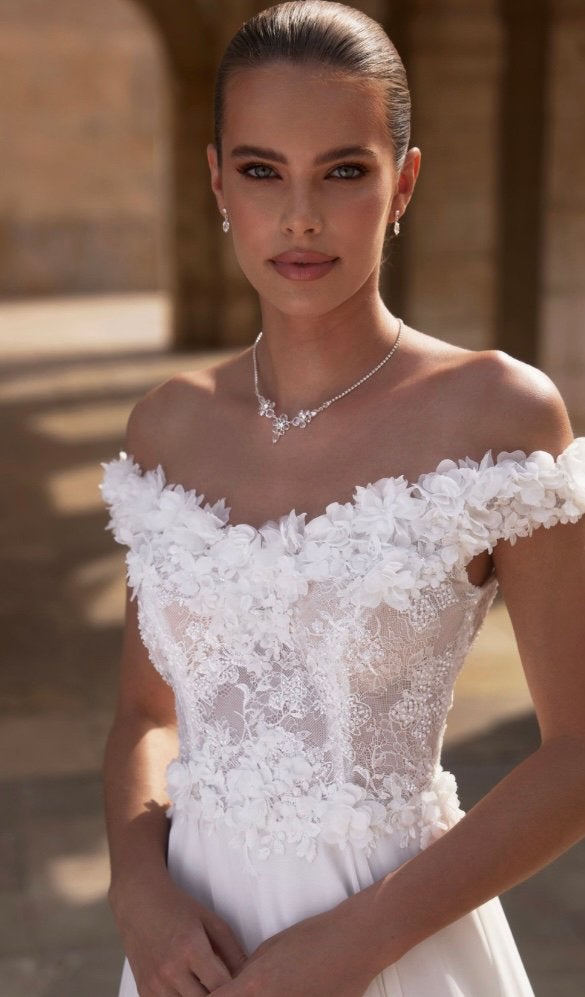 Romantische nieuwe jurk maat 36,38,40,42,44, Kleding | Dames, Trouwkleding en Trouwaccessoires, Ophalen, Nieuw, Blauw, Trouwjurk