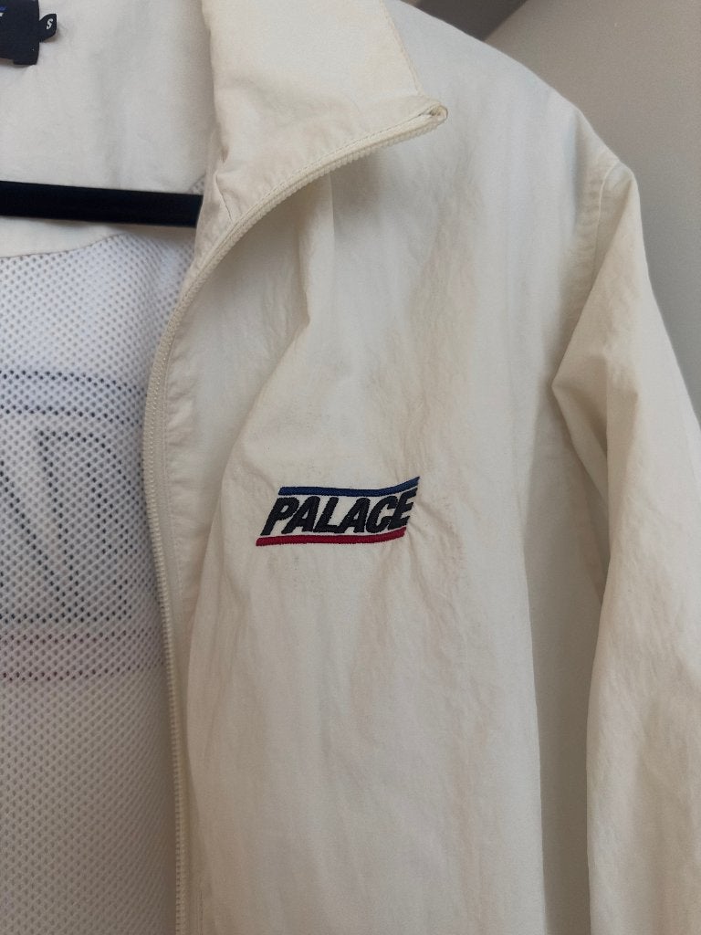 Palace White Windbreaker Jacket – Size S, Palace, Wit, Ophalen of Verzenden, Gedragen