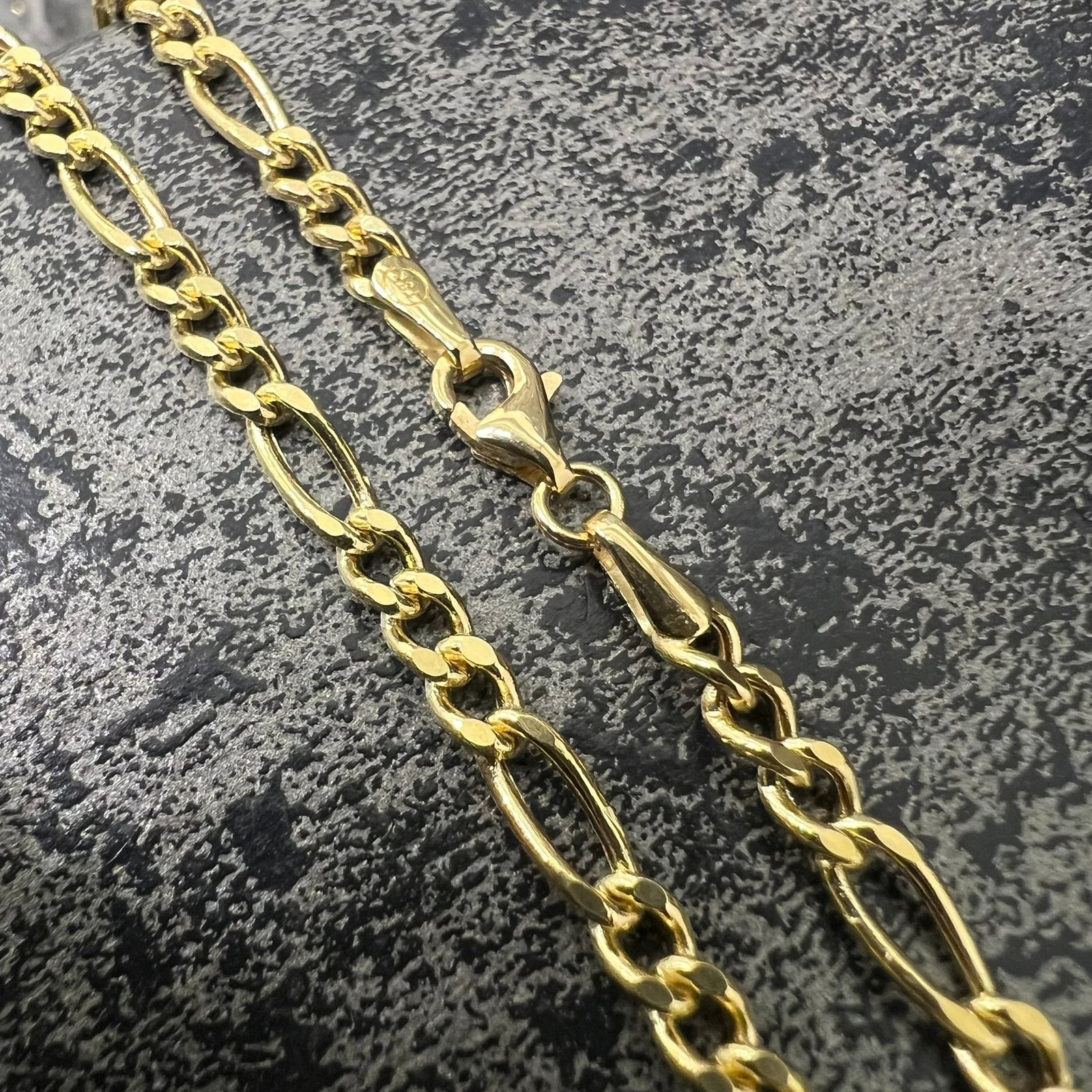 18 karaat gouden ketting figaro schakel nieuw, Ophalen of Verzenden, Nieuw, Goud