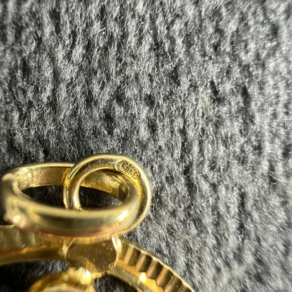 Gouden Hanger | 14k | 2,84g | Sterrenbeeld Maagd | 413794, Ophalen of Verzenden, Gebruikt, Goud, Goud
