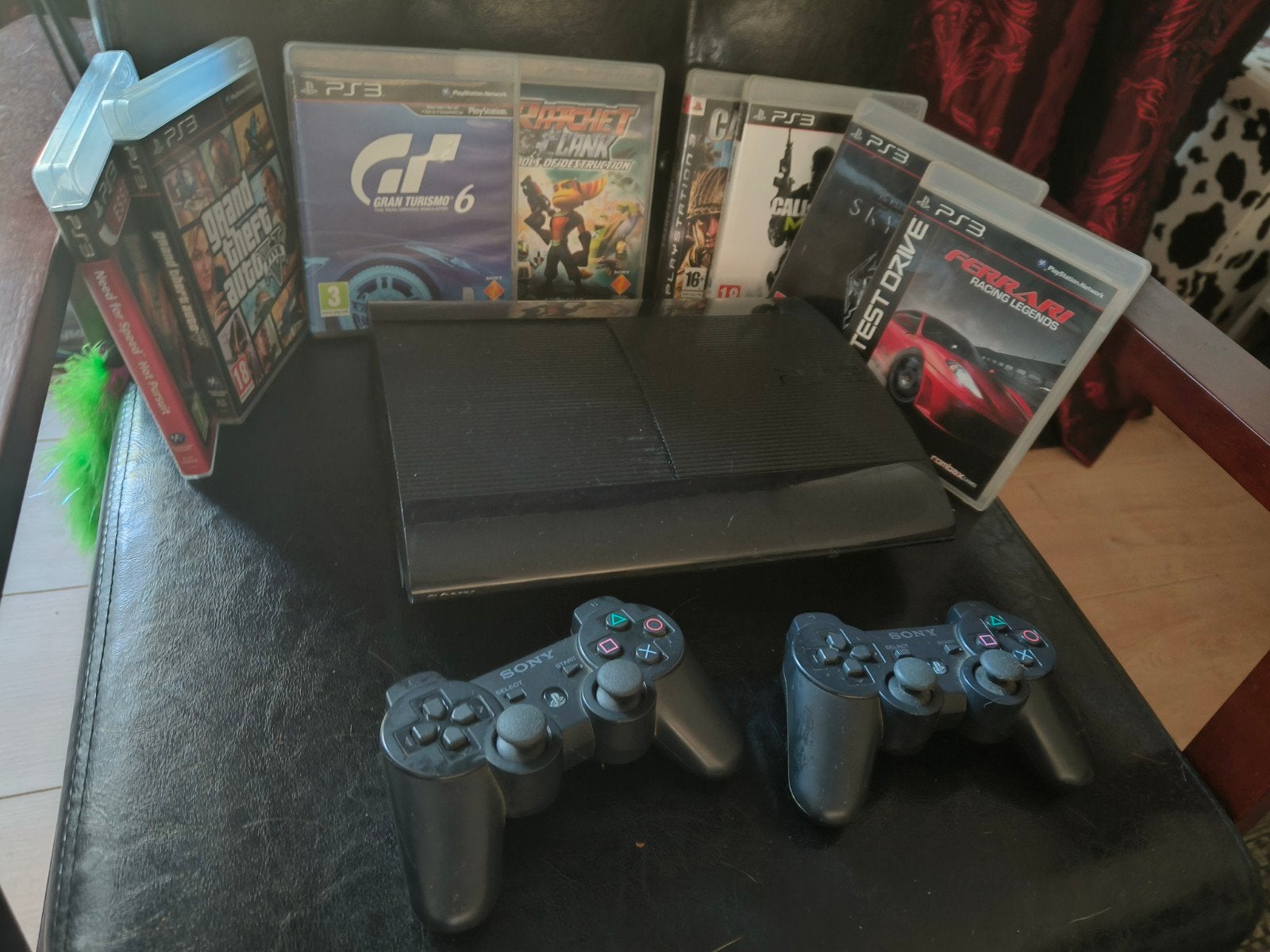 PlayStation 3 met 2 controllers en 6 spellen, Ophalen, Gebruikt
