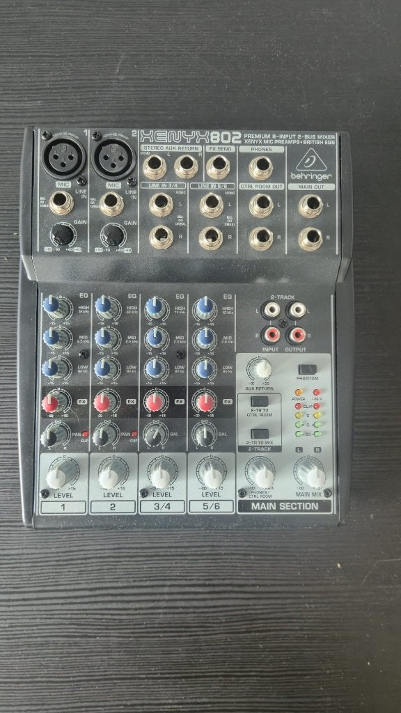 Behringer enyx 802, Muziek en Instrumenten, Ophalen of Verzenden, Zo goed als nieuw, Minder dan 5 kanalen